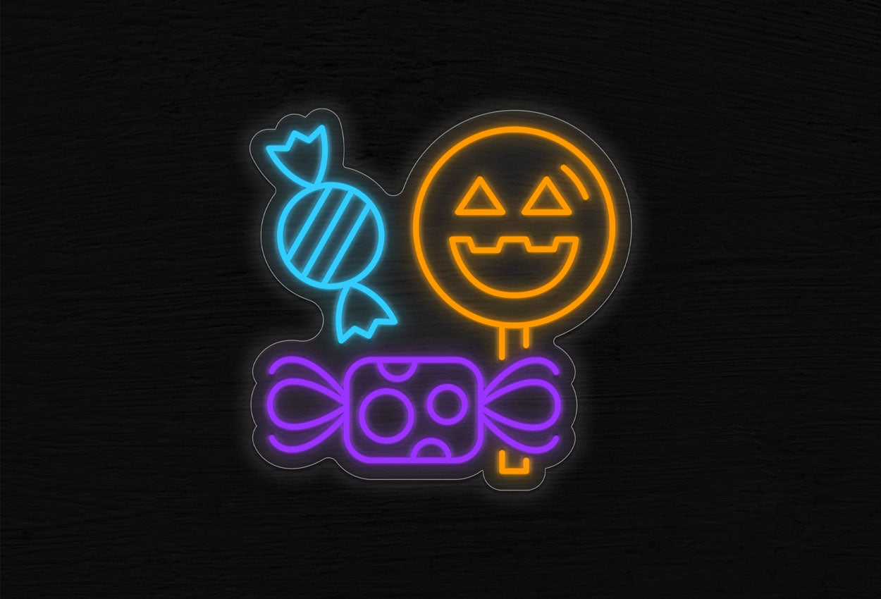 Trick or Treat Candies LED Neon Sign
