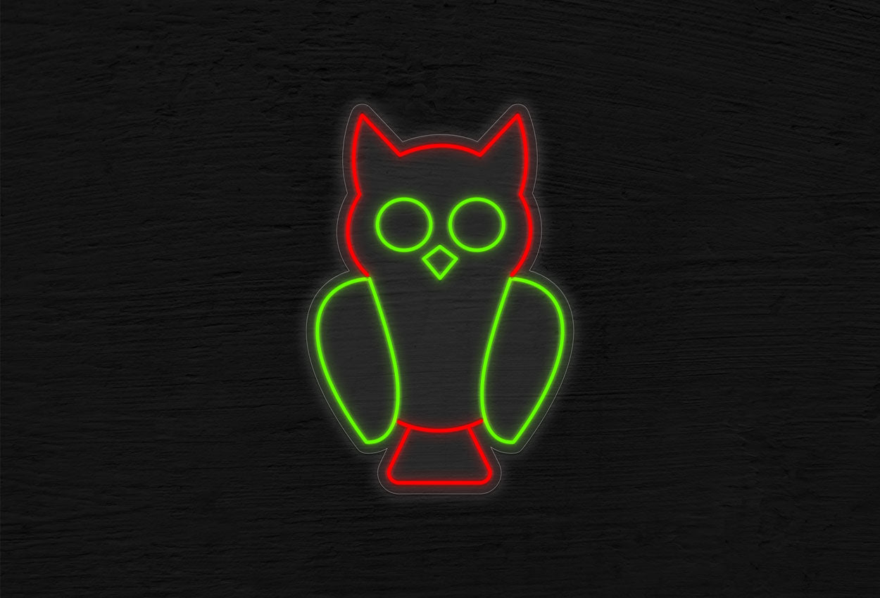 Owl in 2 Colors LED Neon Sign