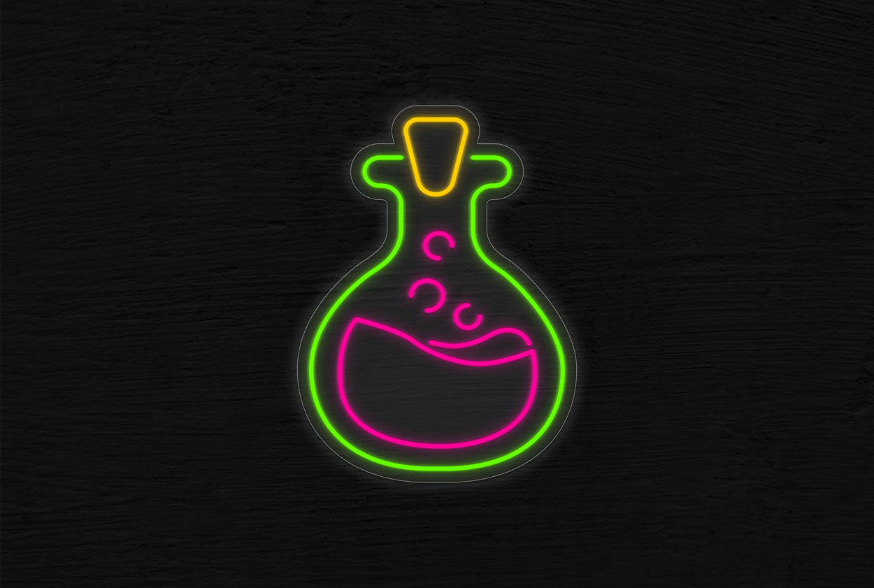 Vial Bottle with Potion LED Neon Sign