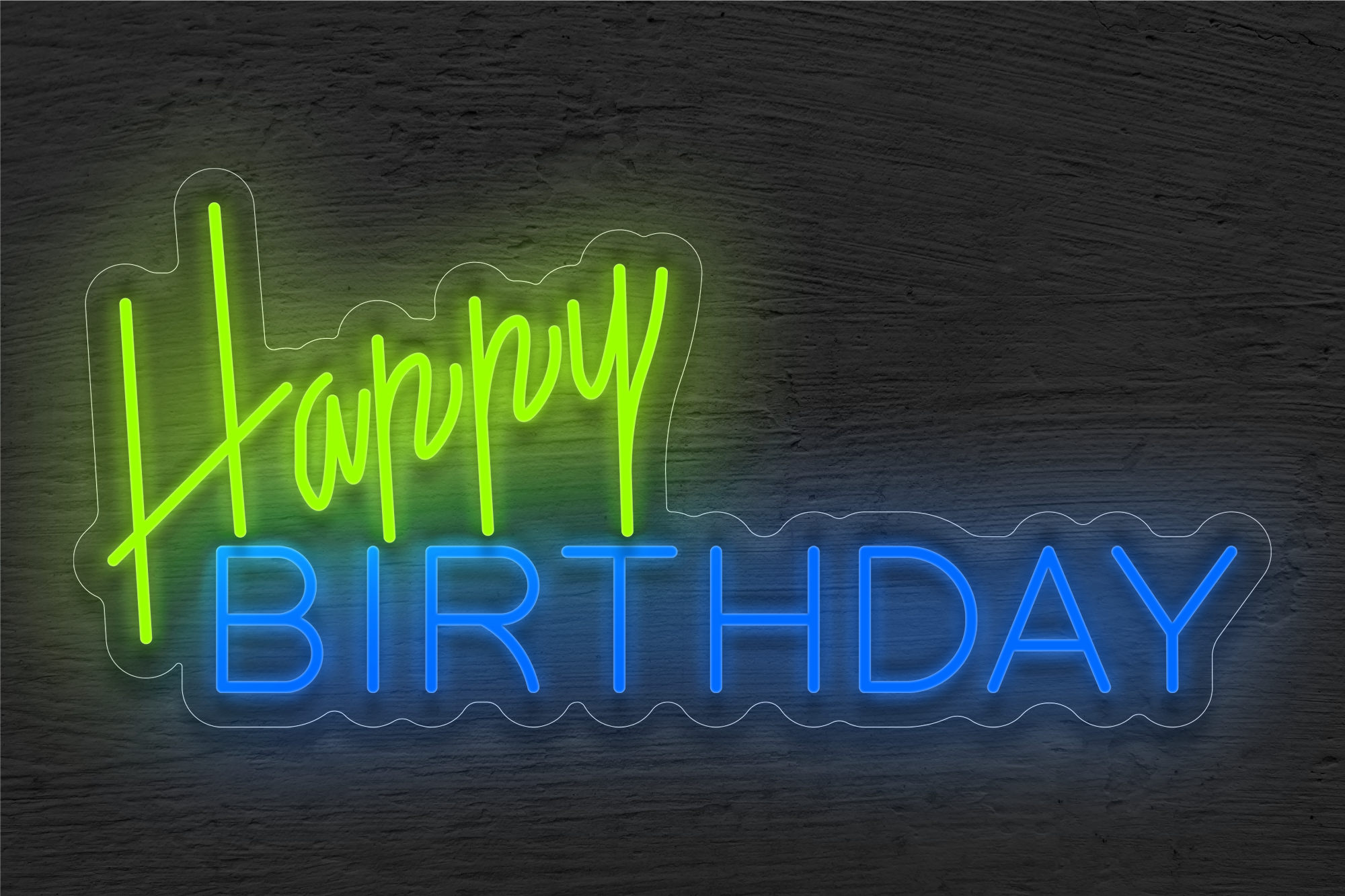 Buy Happy Birthday LED Neon Sign  Weddings & Celebrations Neon Signs  from Best Buy Neon Signs