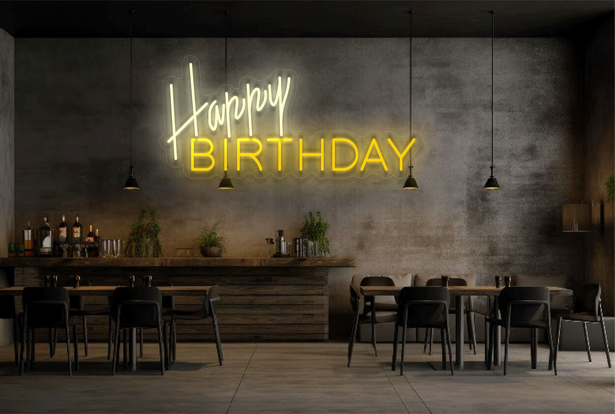 Buy Happy Birthday LED Neon Sign  Weddings & Celebrations Neon Signs  from Best Buy Neon Signs