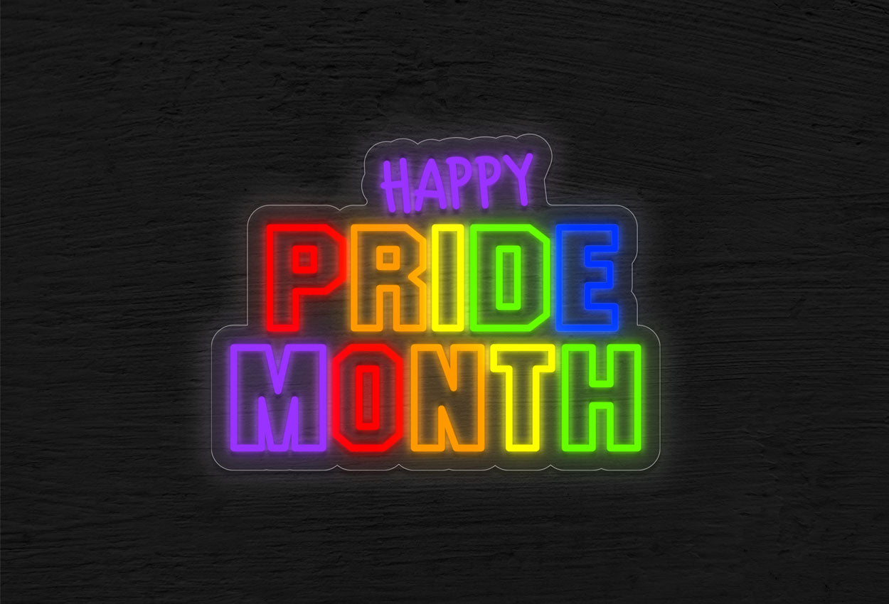 Happy Pride Month LED Neon Sign