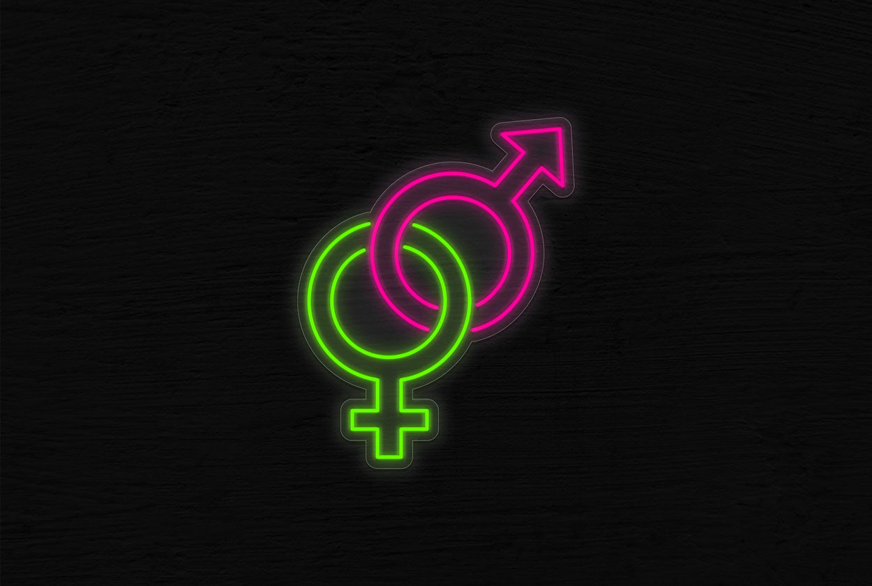 Heterosexual Logo LED Neon Sign