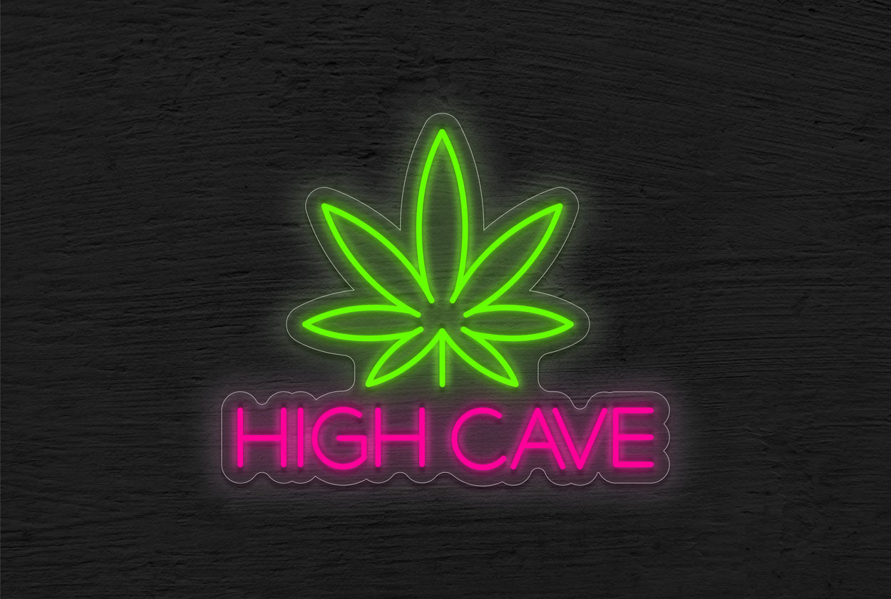 High Cave Cannabis LED Neon Sign