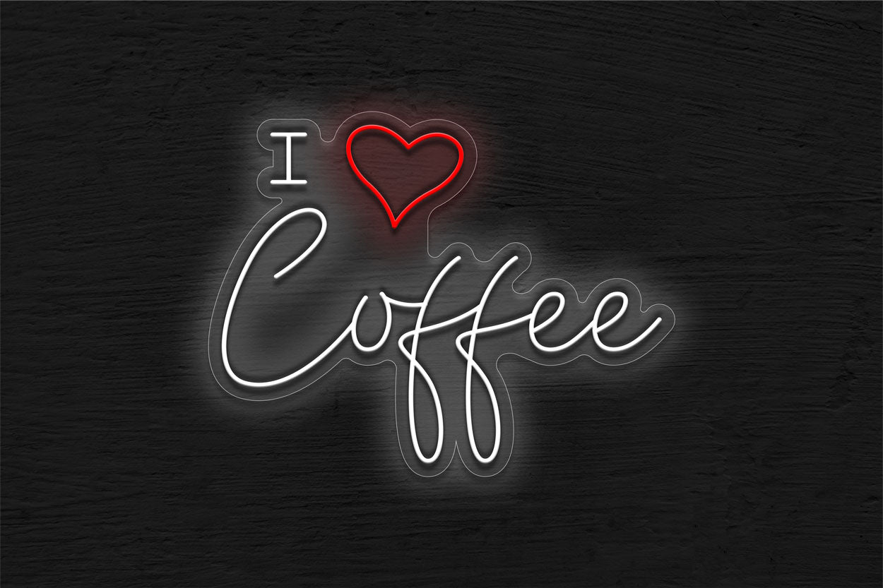 I Love Coffee LED Neon Sign