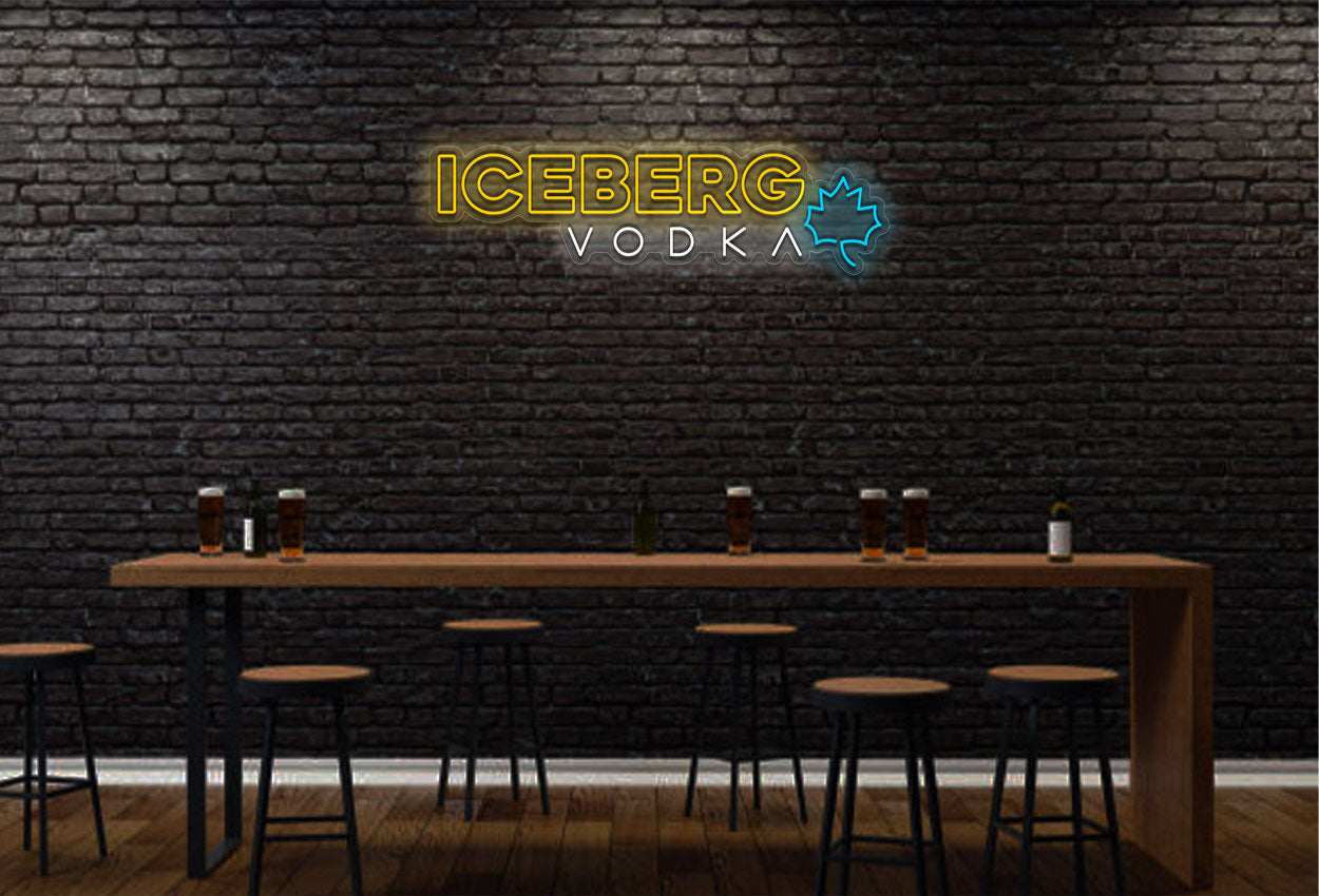 Iceberg Vodka LED Neon Sign