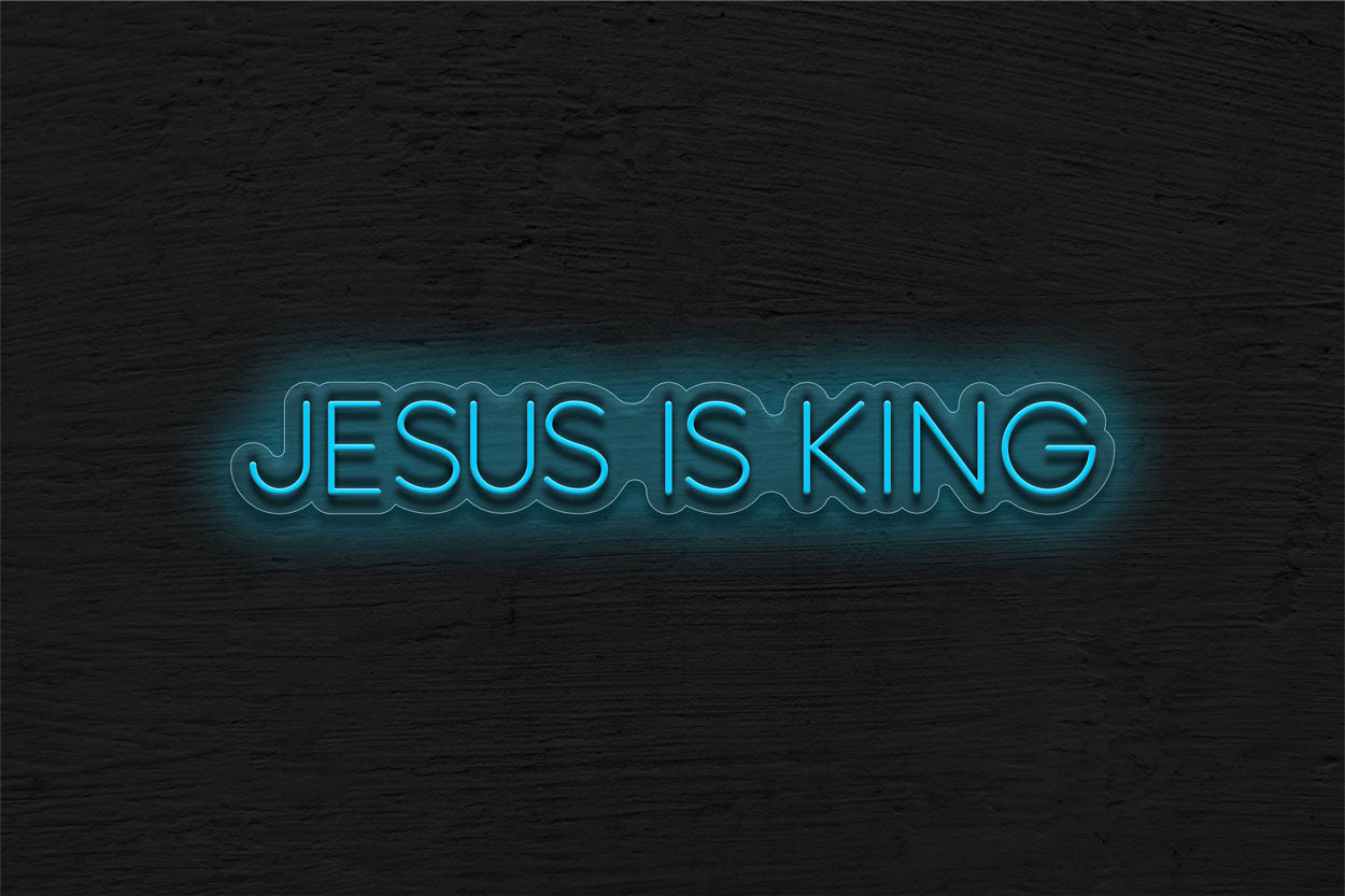 Jesus Is King LED Neon Sign