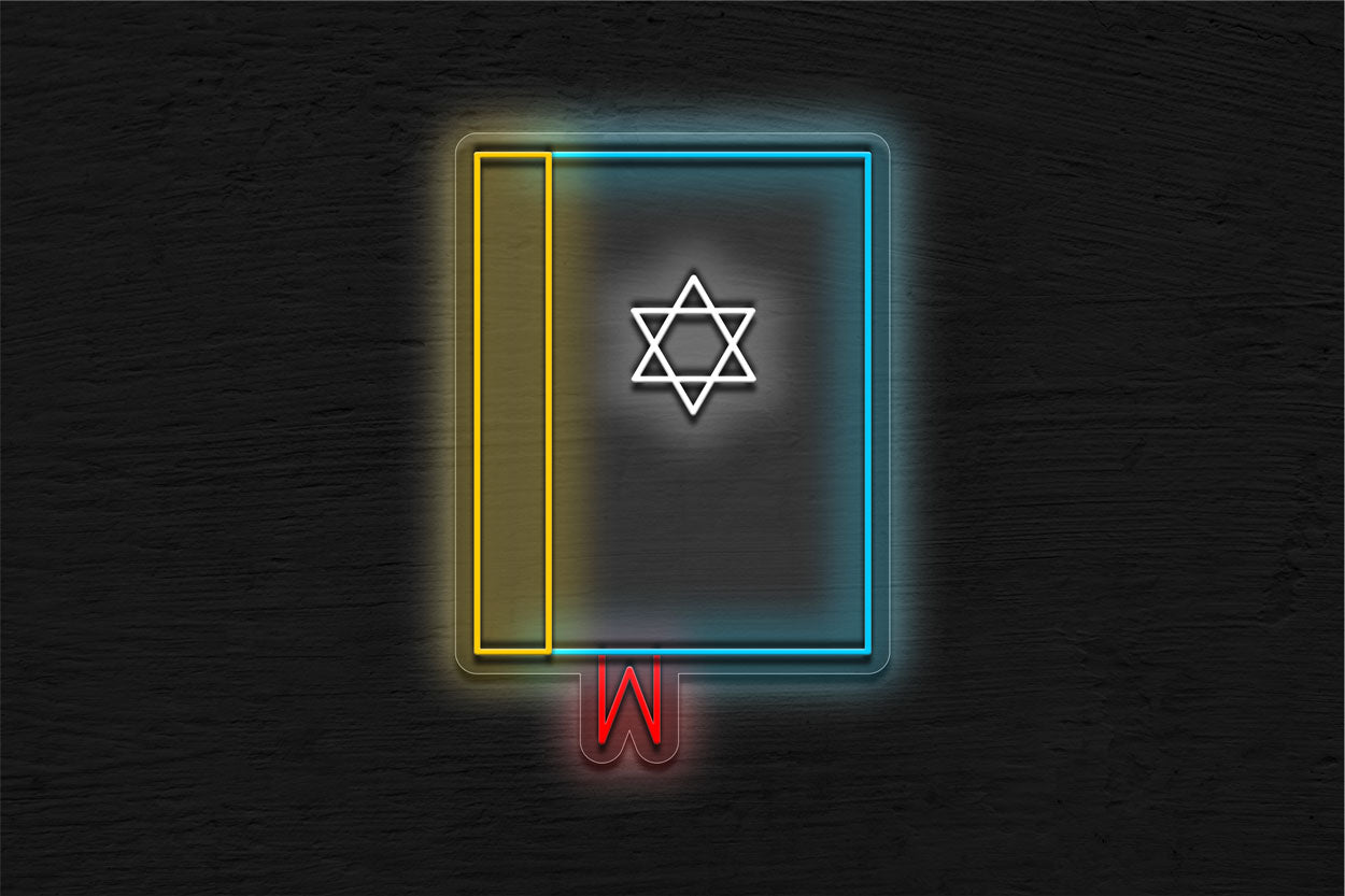 Jewish Book LED Neon Sign