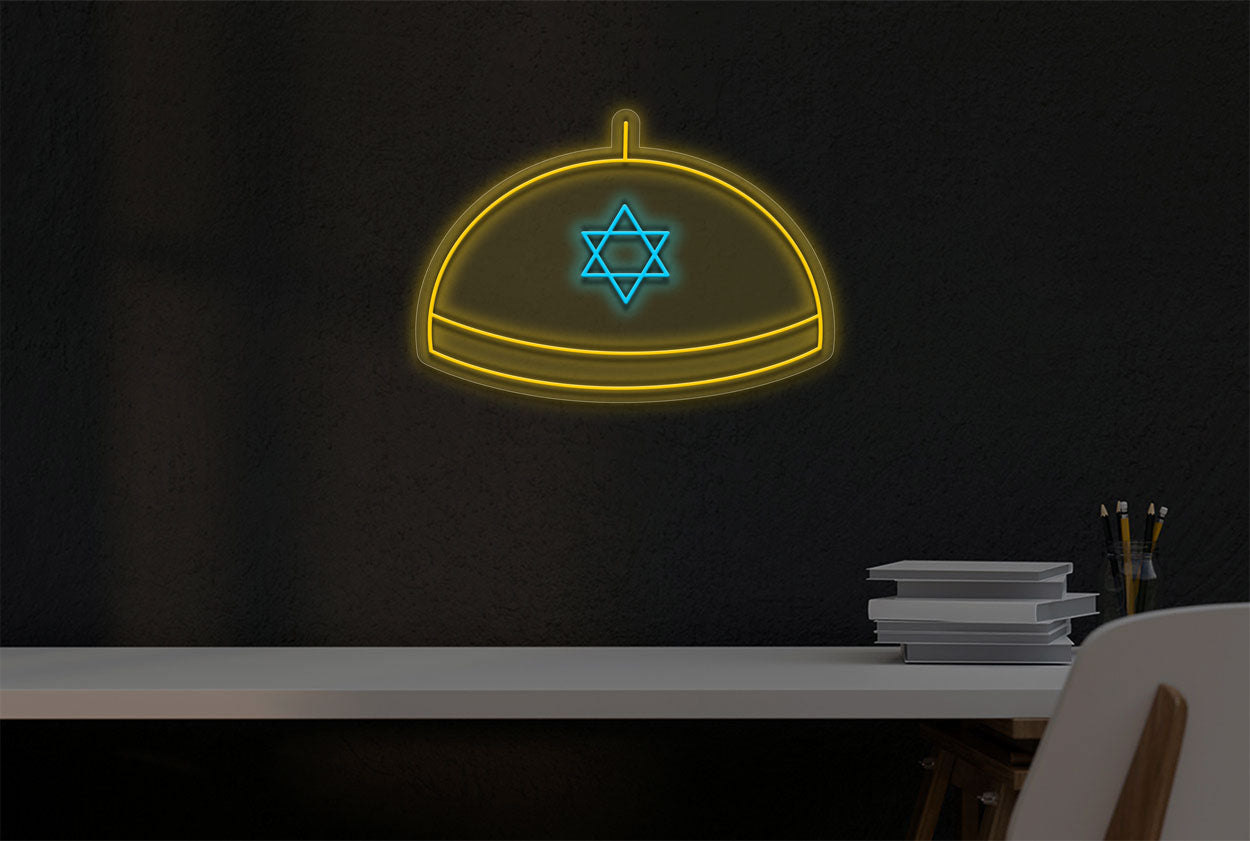 Jewish Hat Arched LED Neon Sign