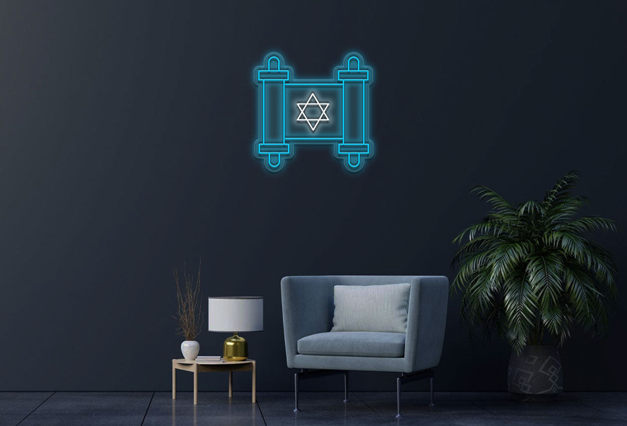 Jewish Torah LED Neon Sign