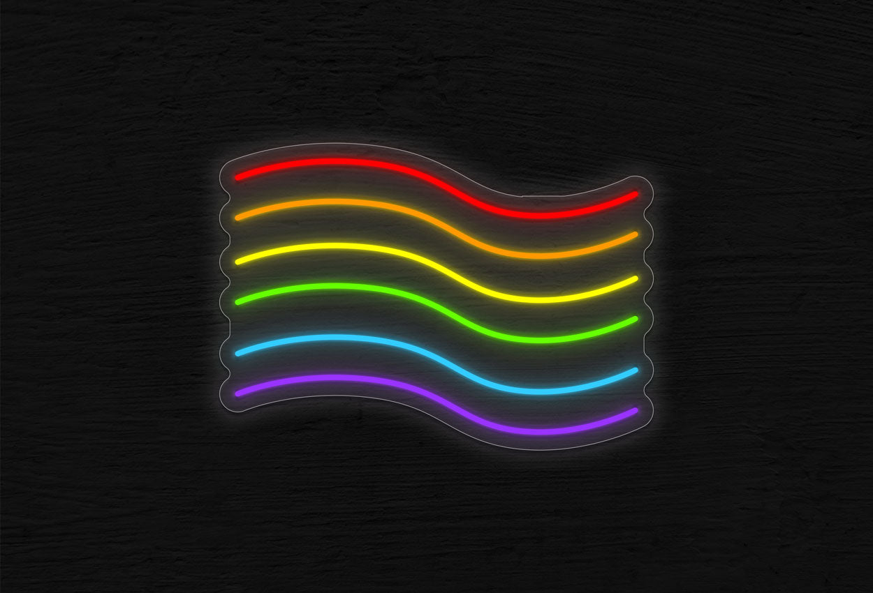 Pride Flag version 3 LED Neon Sign