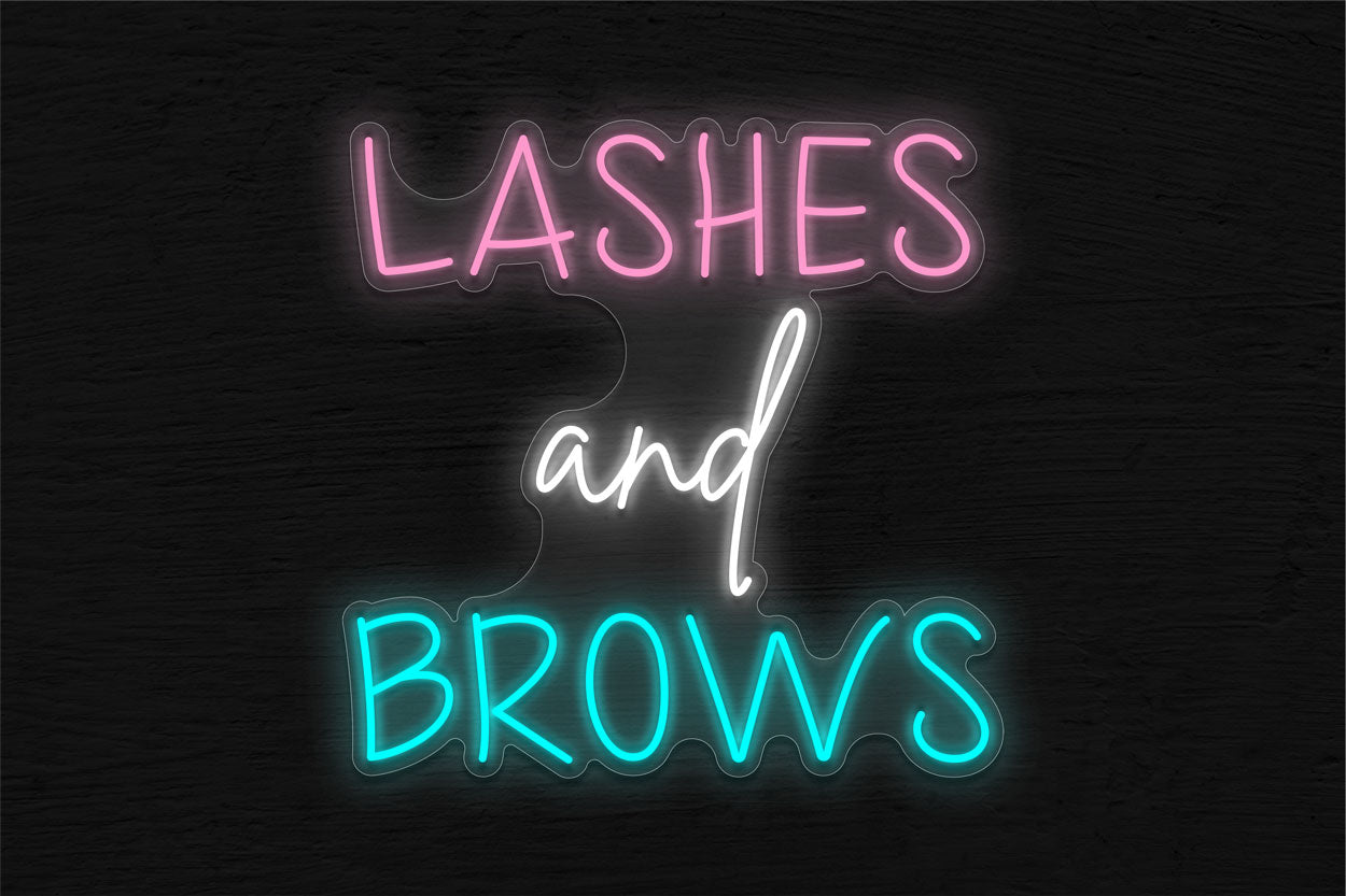 Lashes And Brows LED Neon Sign