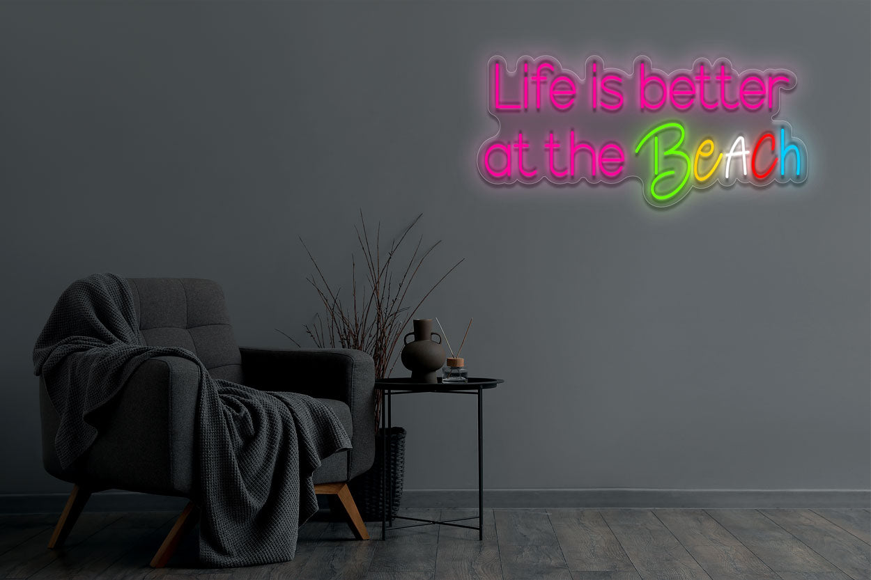 Life Is Better At The Beach LED Neon Sign