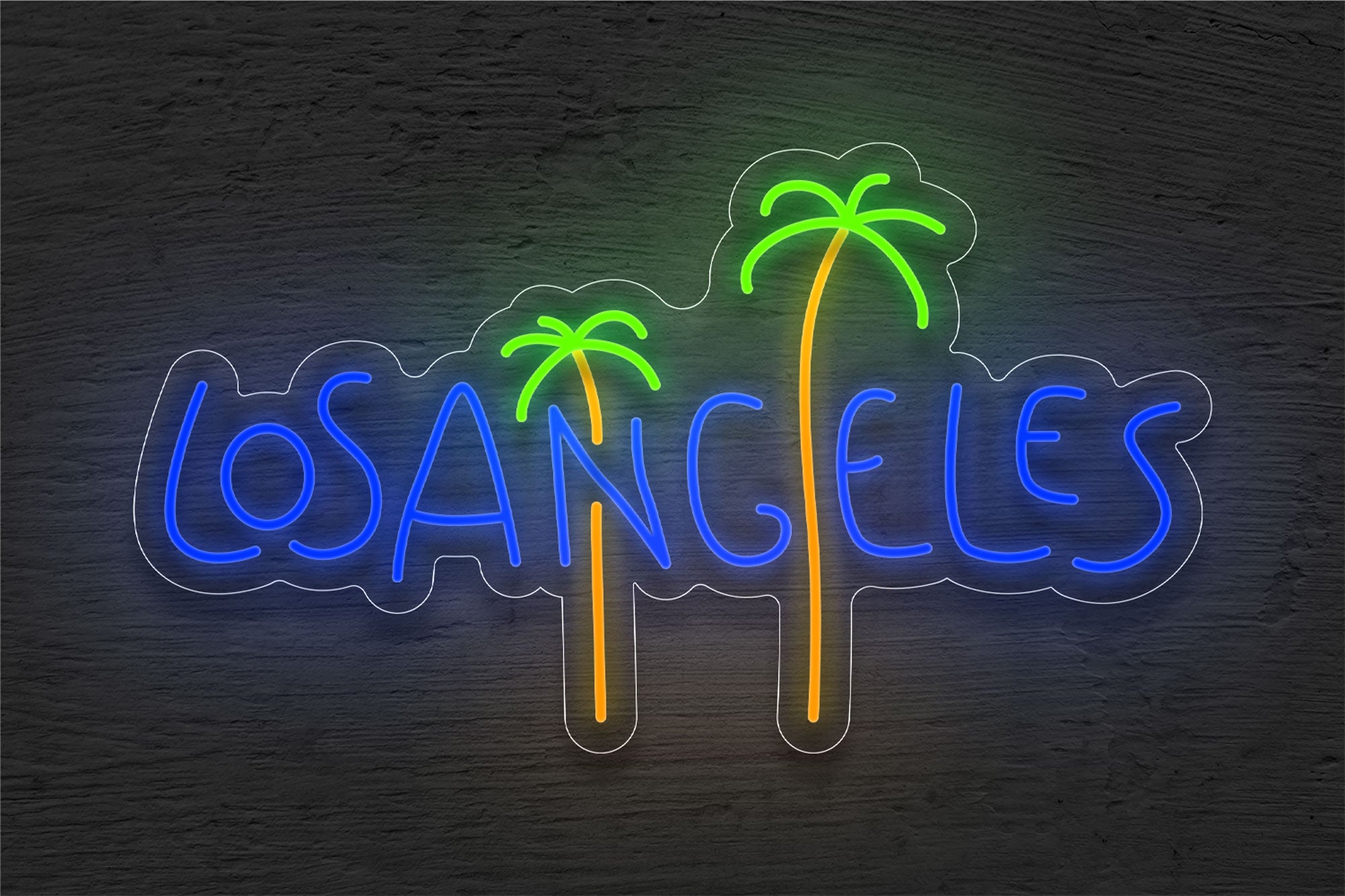 Los Angeles with Palm Trees LED Neon Sign