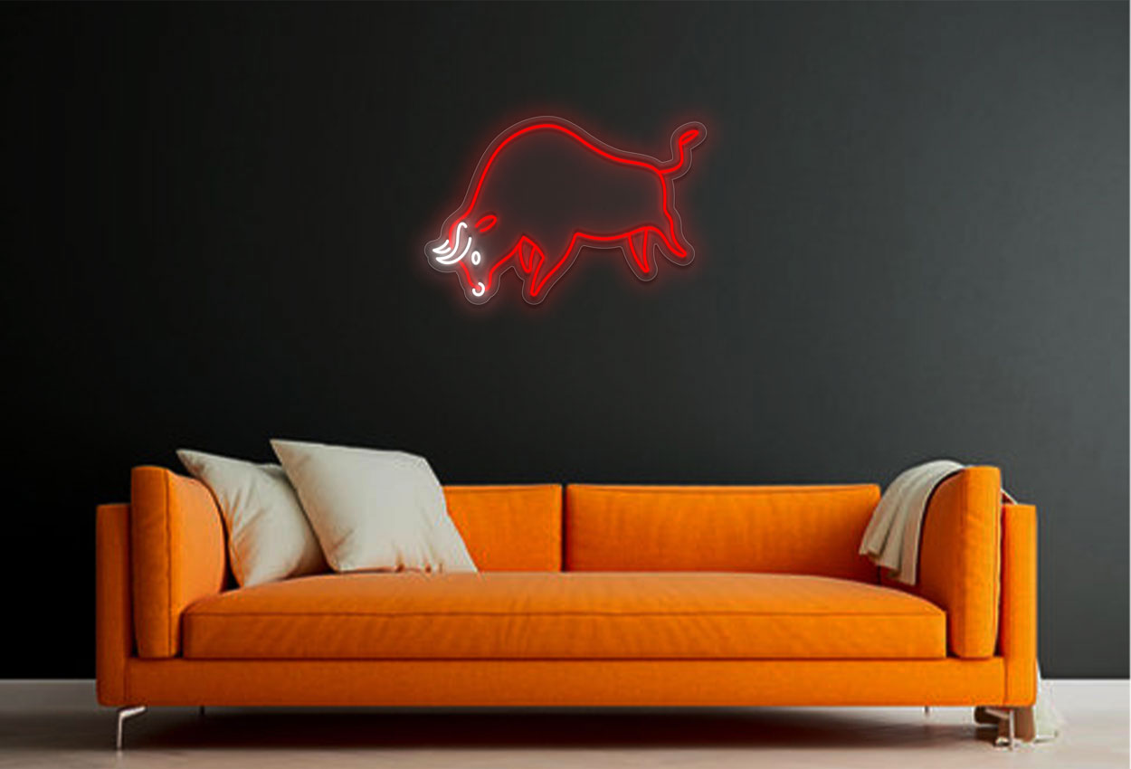 Majestic Bull LED Neon Sign