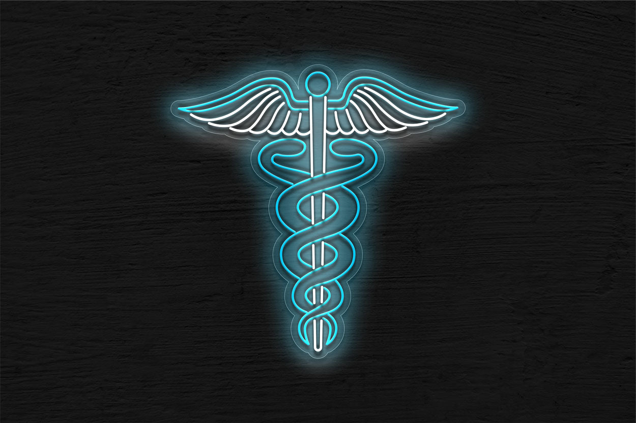 Medical Caduceus Symbol LED Neon Sign