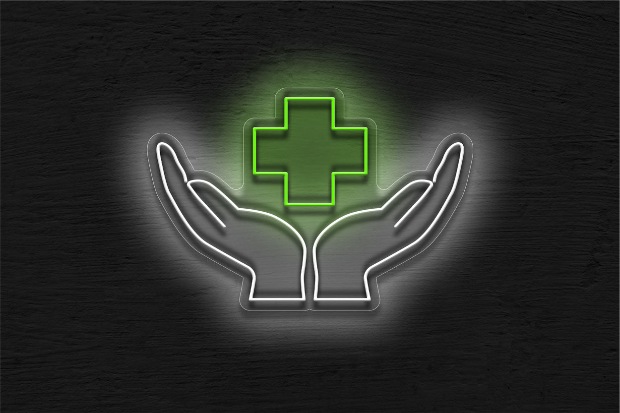 Medical Signs Hands LED Neon Sign