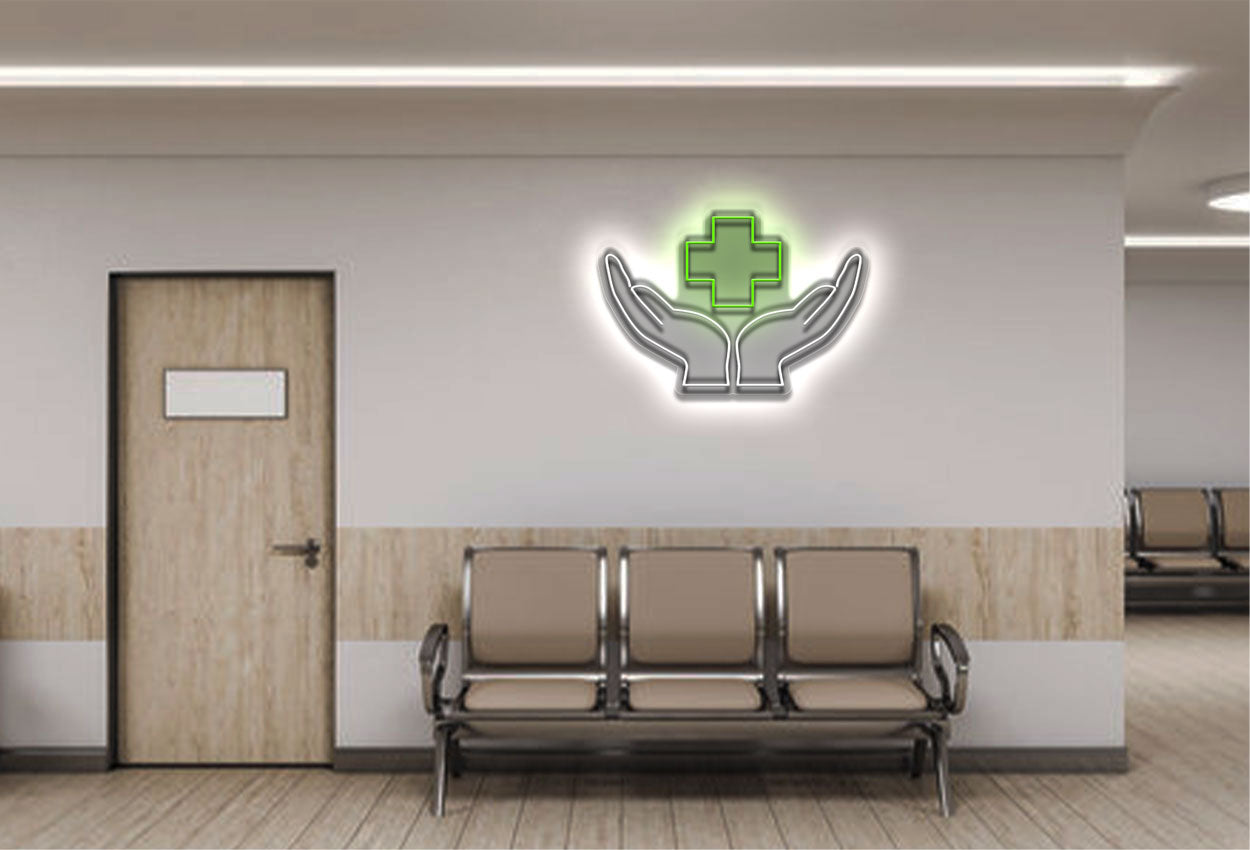 Medical Signs Hands LED Neon Sign