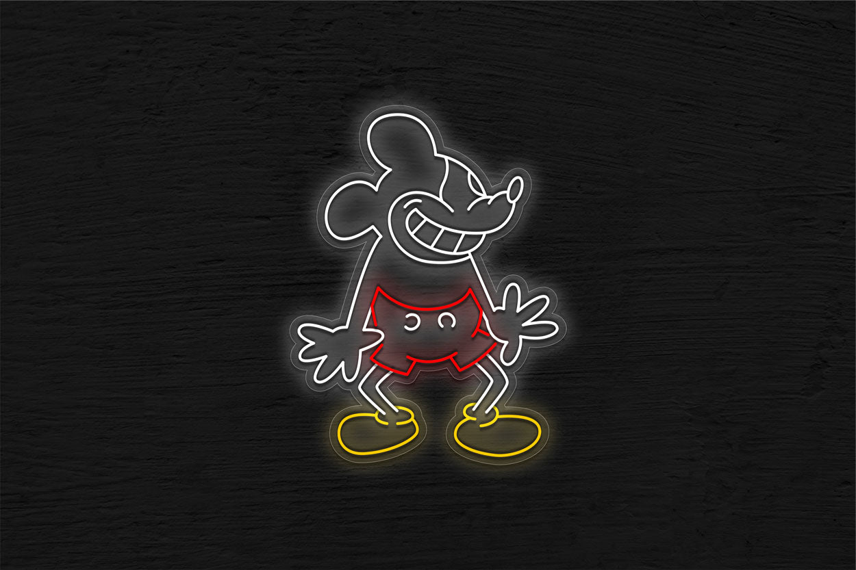 Scared Mouse LED Neon Sign