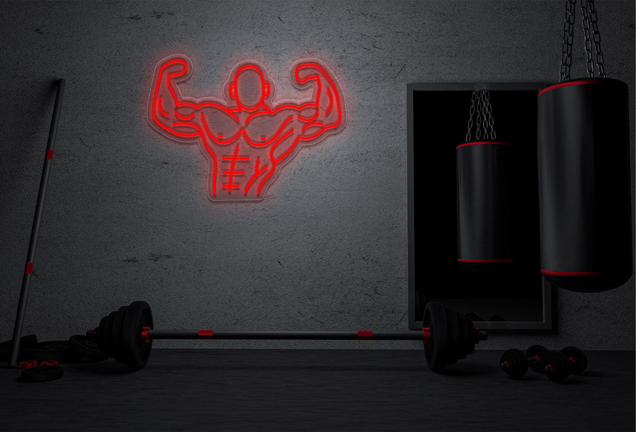 Muscle Man LED Neon Sign