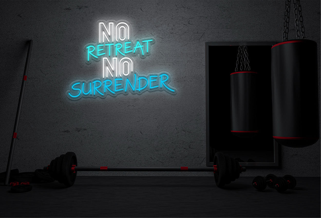 No Retreat No Surrender LED Neon Sign