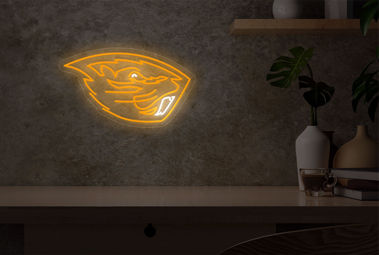 Oregon State Beavers Logo LED Neon Sign