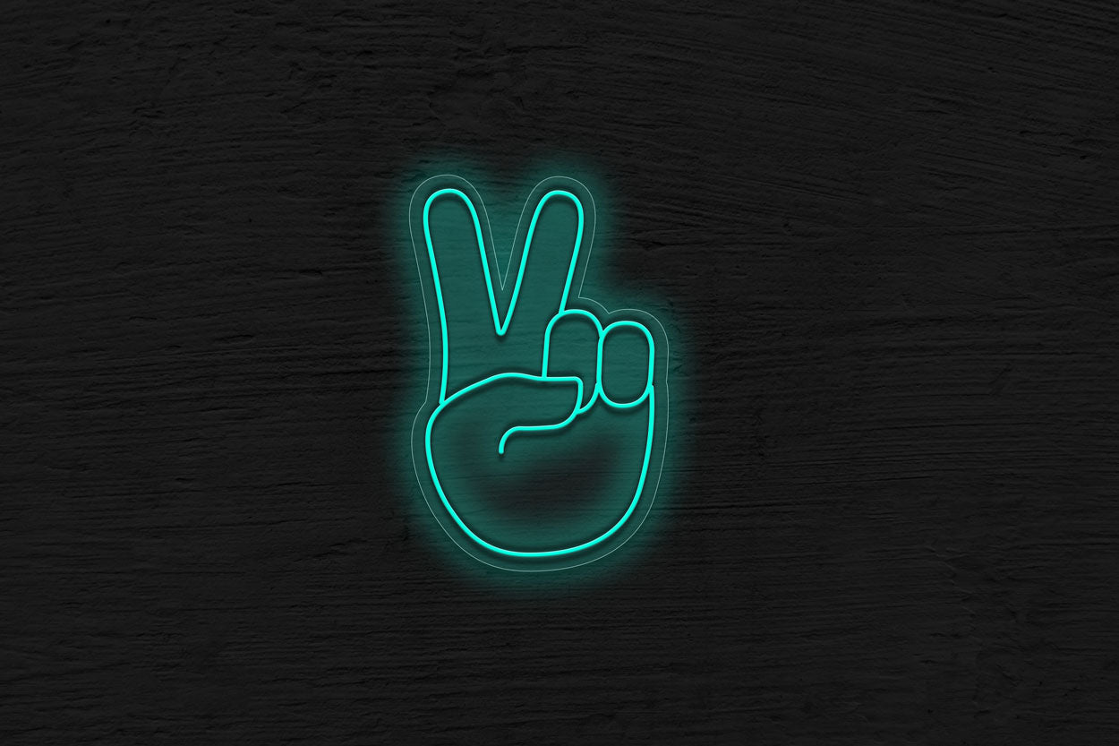 Peace Hand (Bat Mitzvah) LED Neon Sign