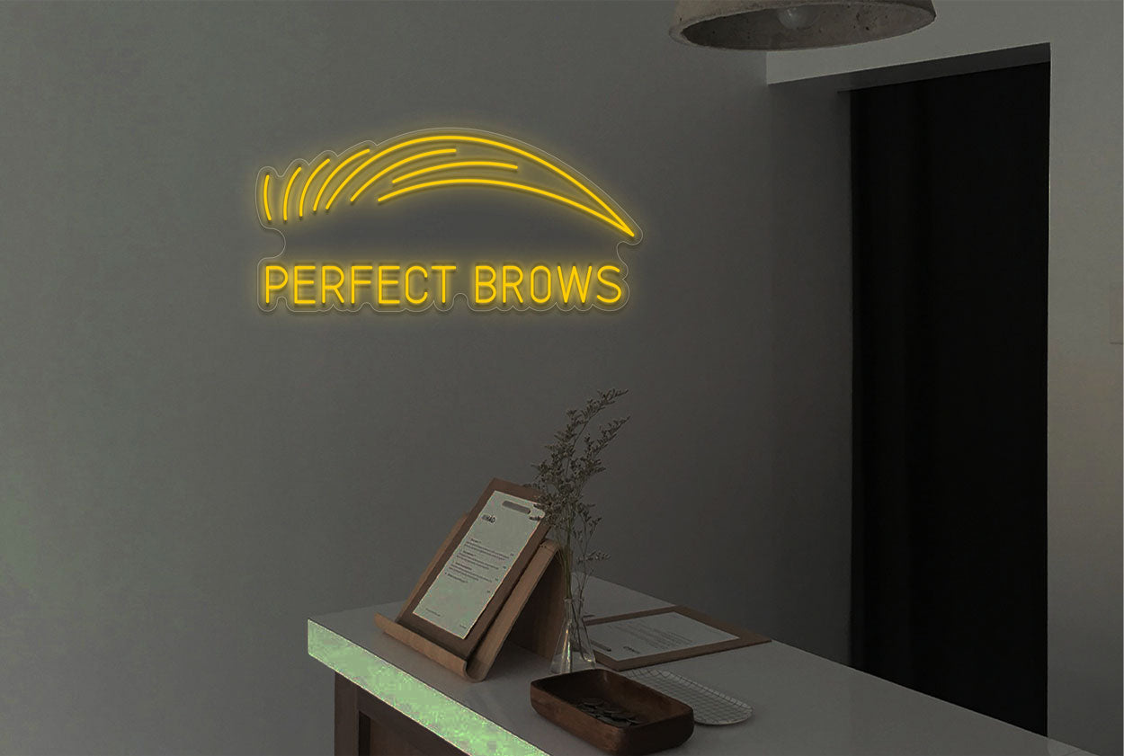 Perfect Brows LED Neon Sign