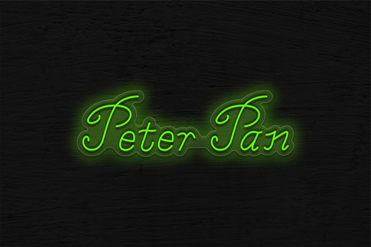 Peter Pan in Classic Text LED Neon Sign