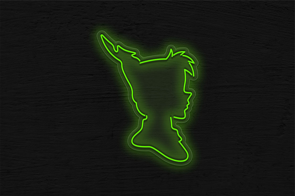 Peter Pan Head Logo LED Neon Sign