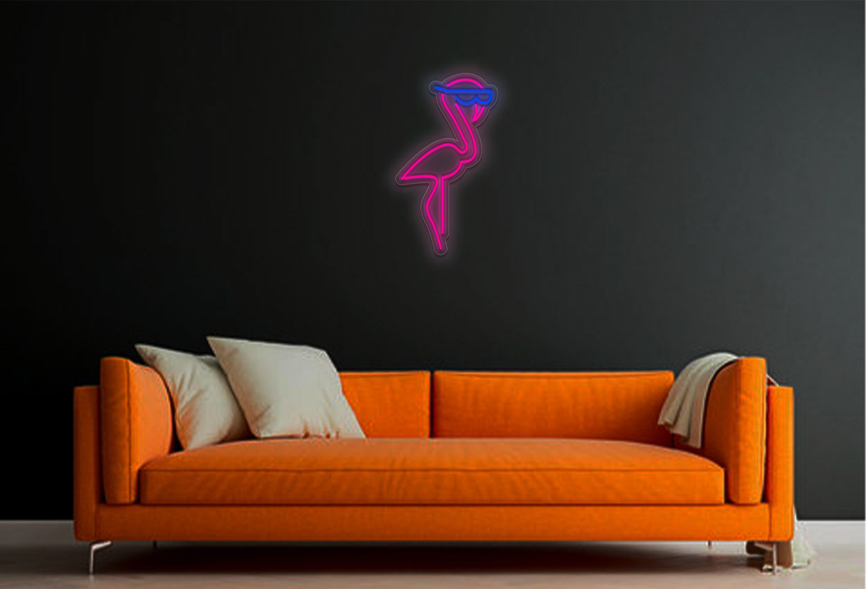 Pink Flamingo LED Neon Sign