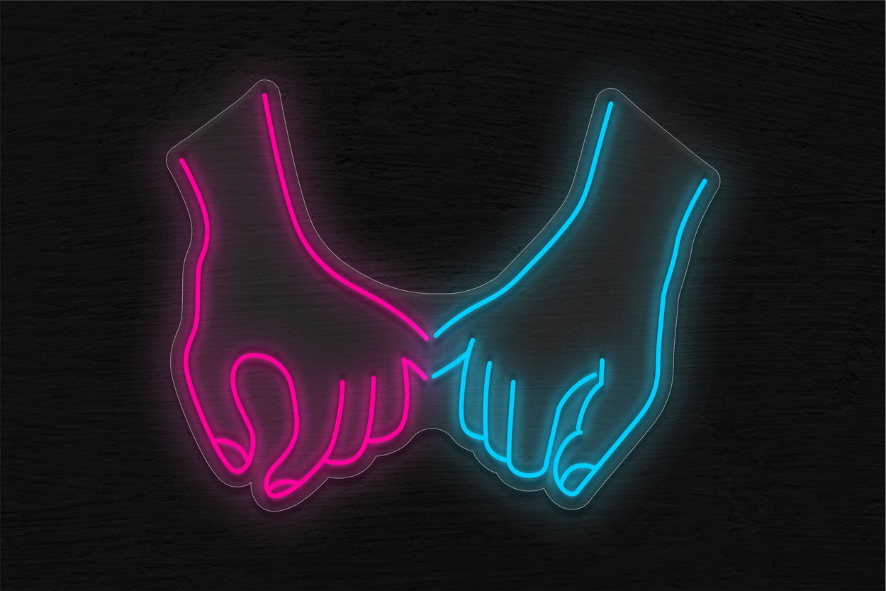 Pinky Swear Hand LED Neon Sign