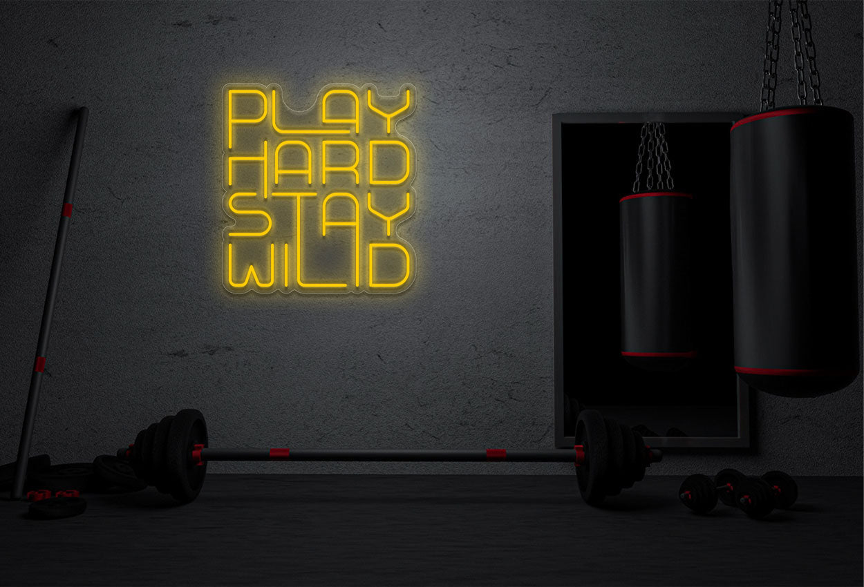 Play Hard Stay Wild LED Neon Sign