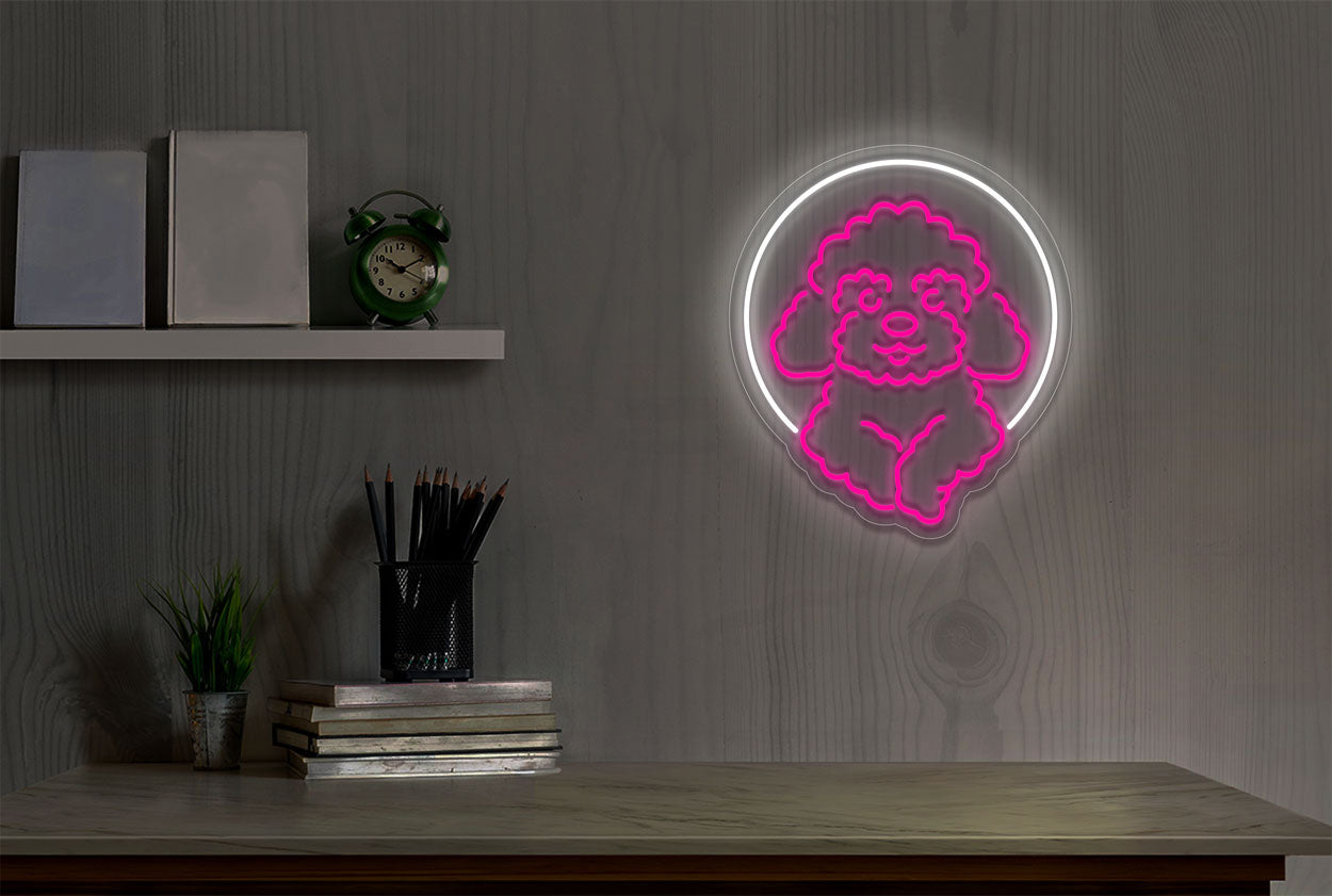 Poodle Dog LED Neon Sign