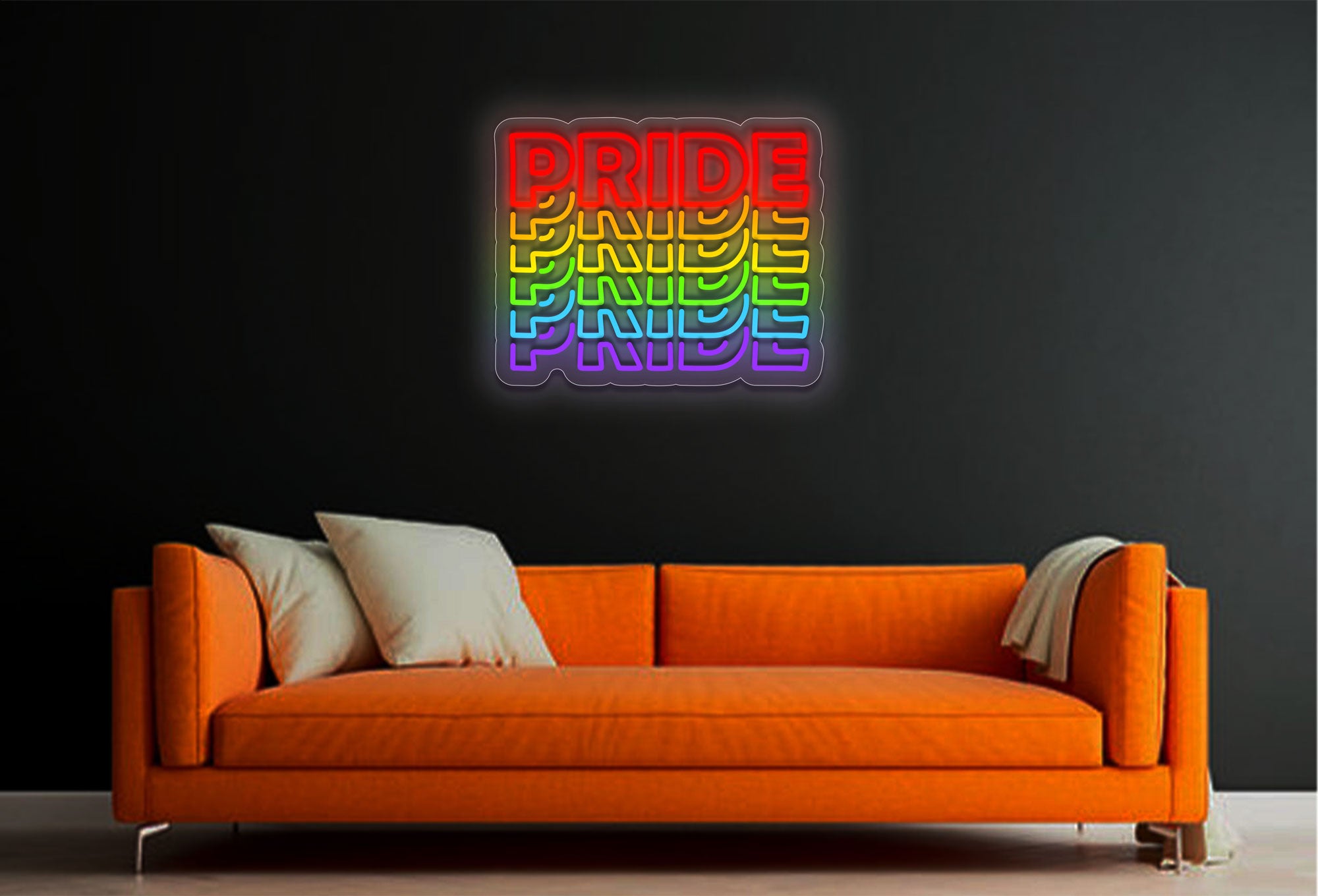Colorful Double Stroke Pride LED Neon Sign