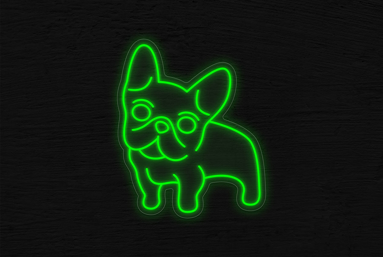 Puppy Bulldog LED Neon Sign