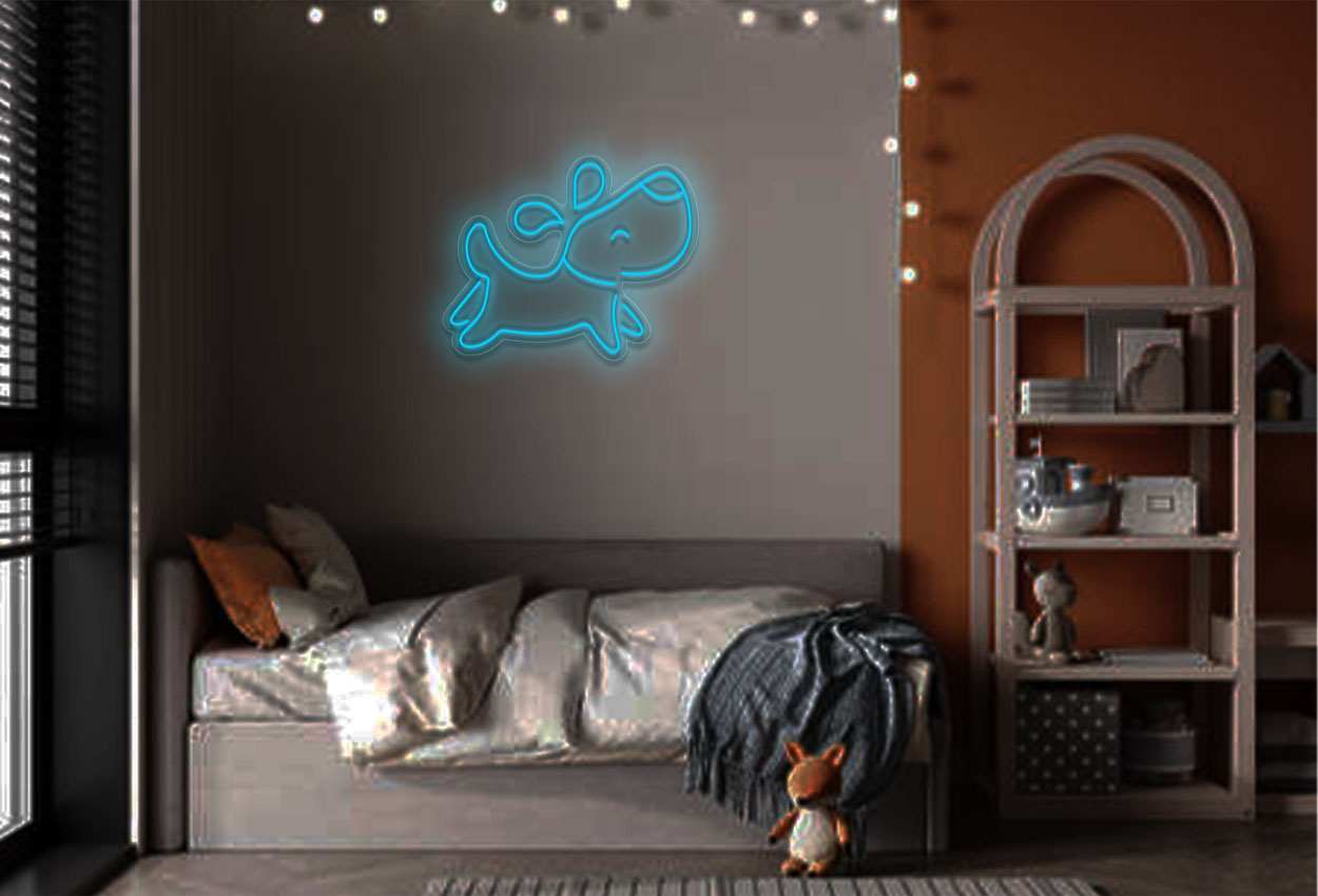 Happy Puppy Dog LED Neon Sign