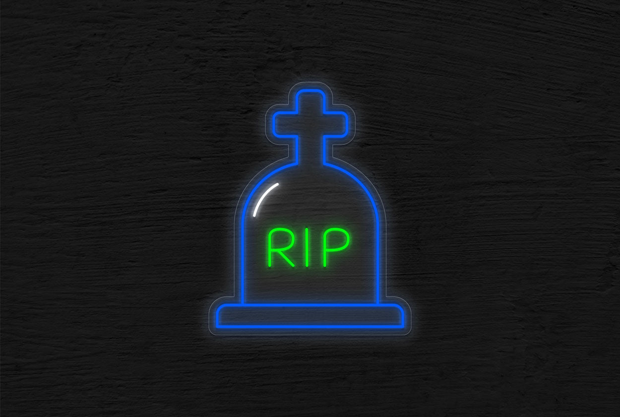 RIP Tombstone LED Neon Sign