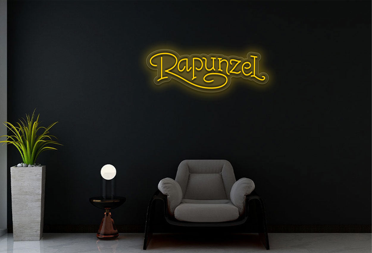 Rapunzel in Classic Text LED Neon Sign