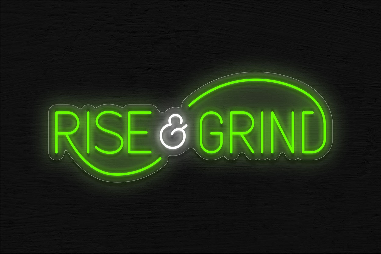 Rise And Grind LED Neon Sign