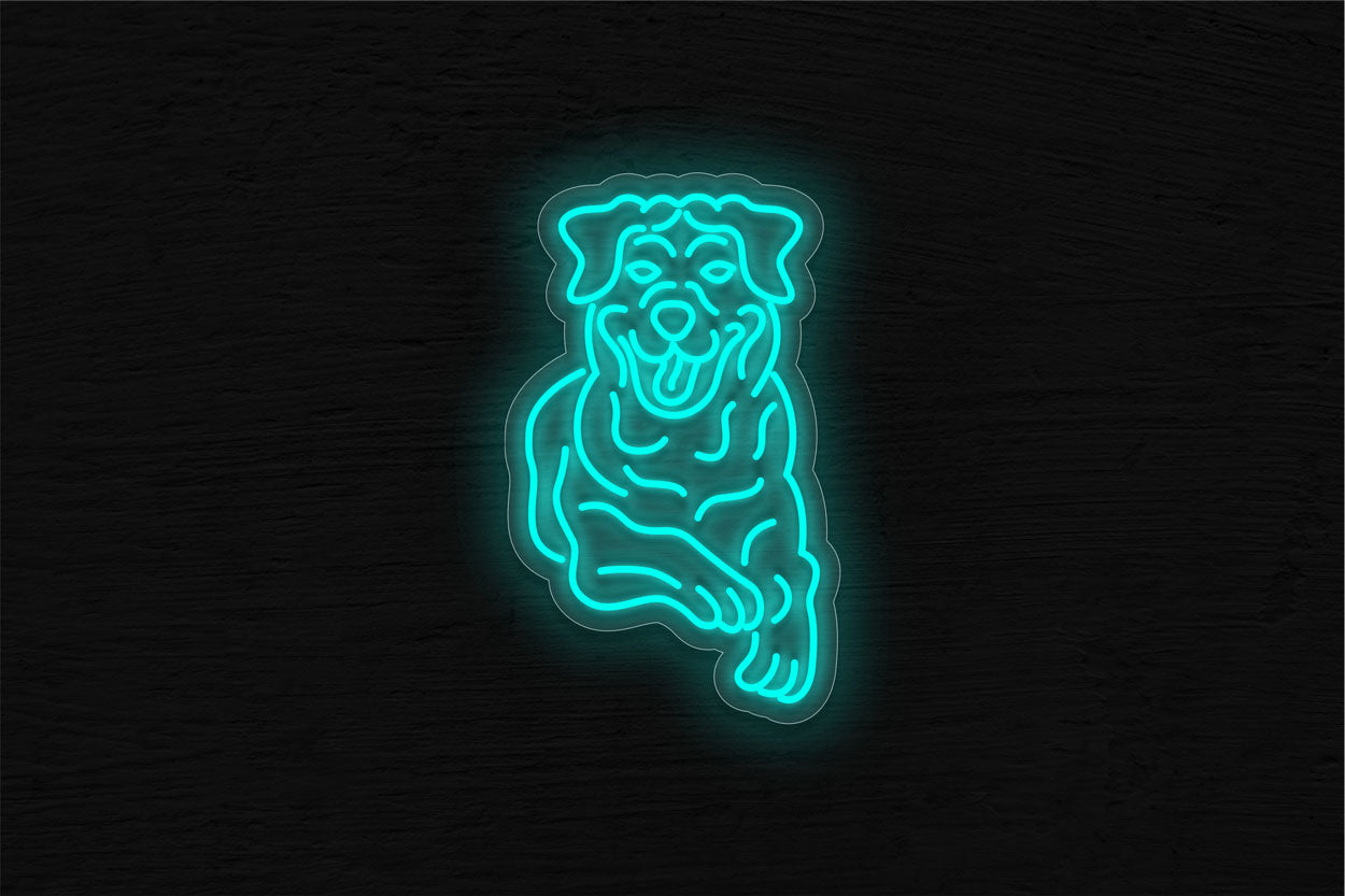 Rottweiler Dog LED Neon Sign