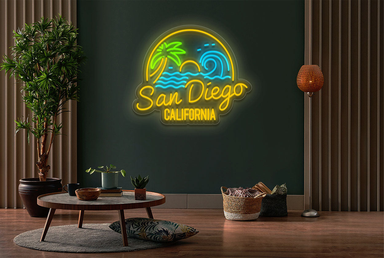 San Diego California LED Neon Sign