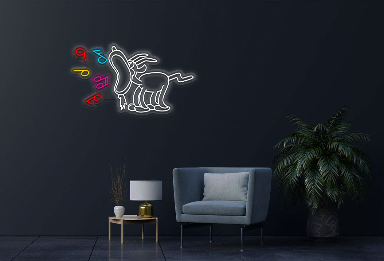 Singing Goat LED Neon Sign