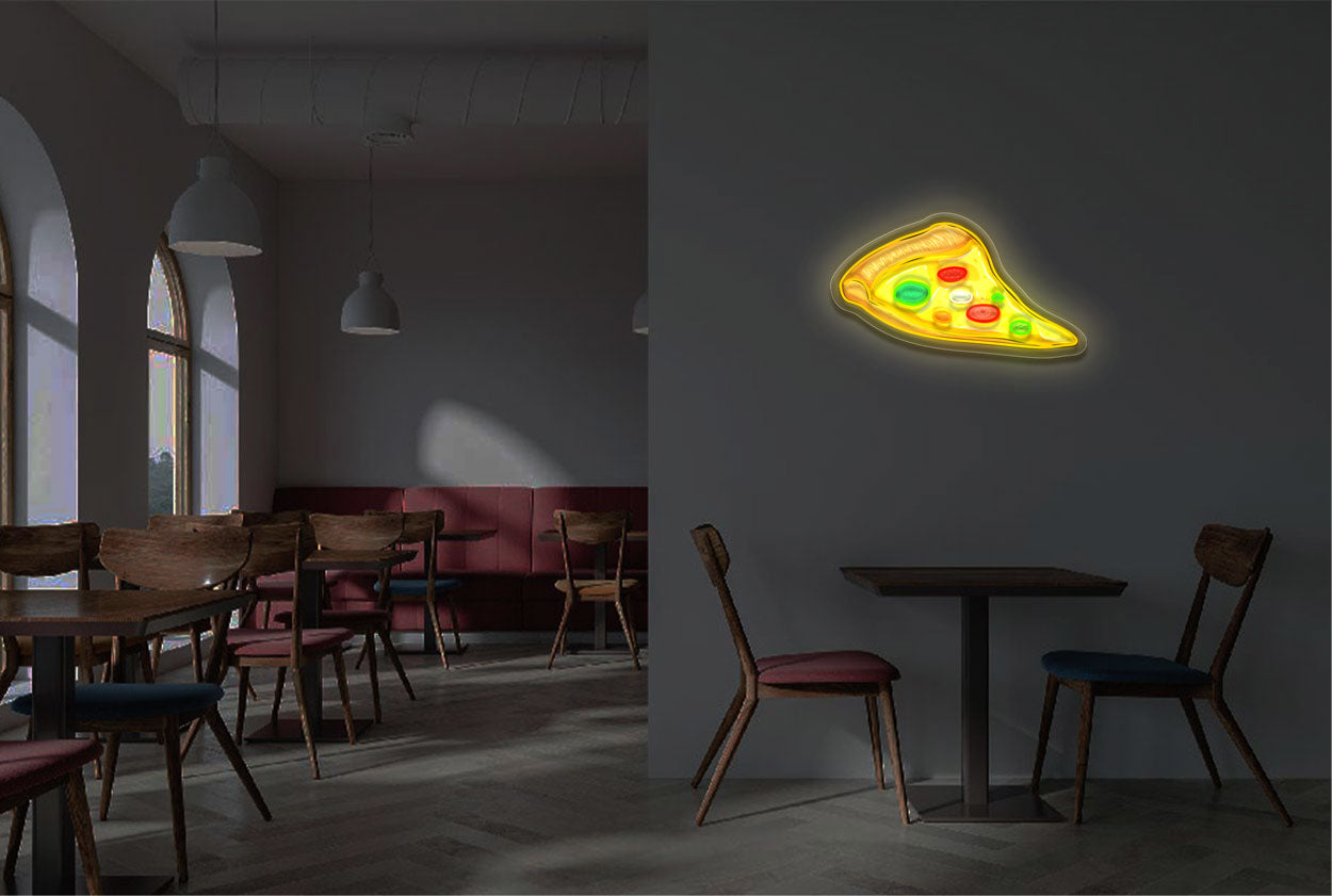 Pizza With UV Printing LED Neon Sign