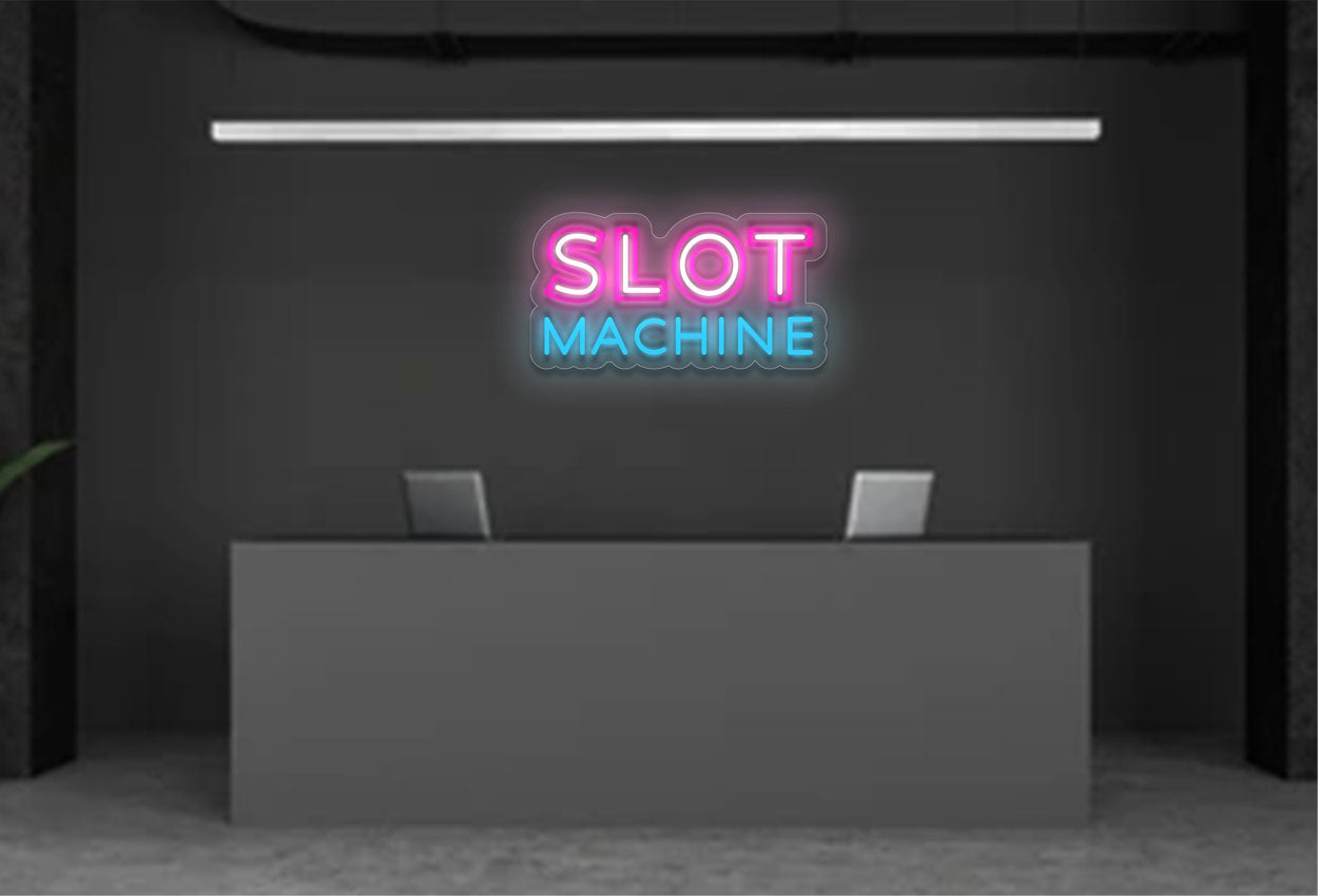 Slot Machine LED Neon Sign