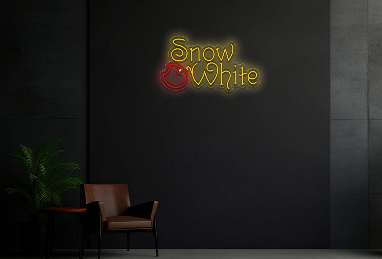 Snow White LED Neon Sign