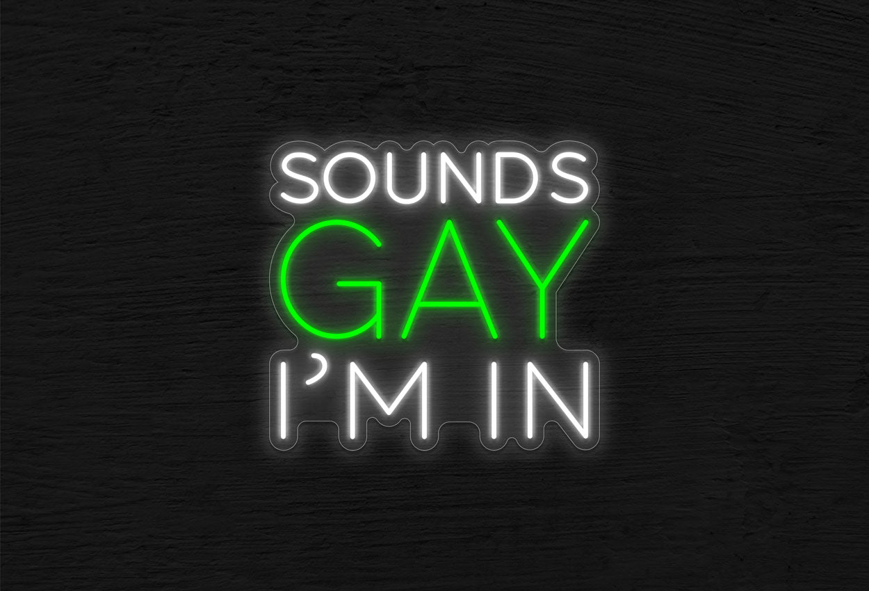 Sounds Gay I'm In LED Neon Sign