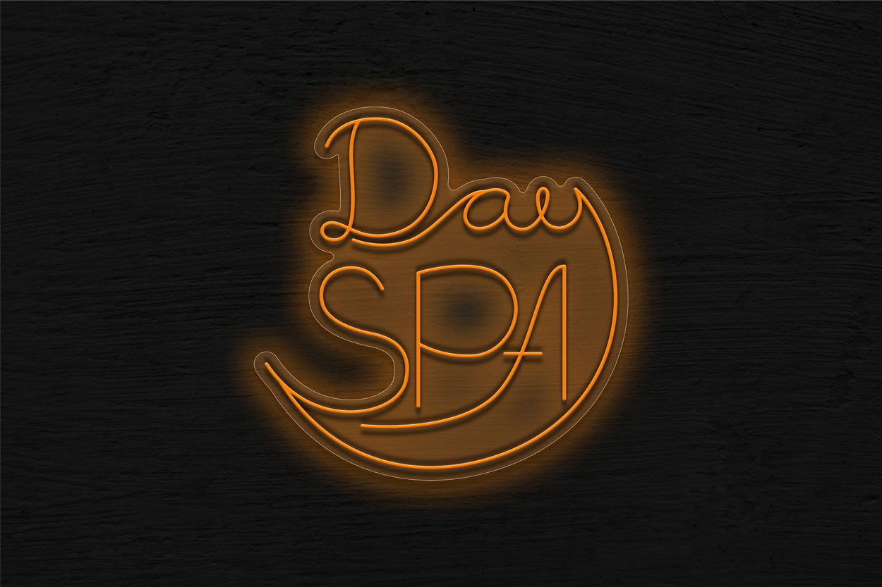 Spa Day In 2 Lines LED Neon Sign