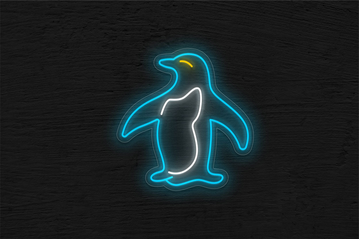 Standing Penguin LED Neon Sign