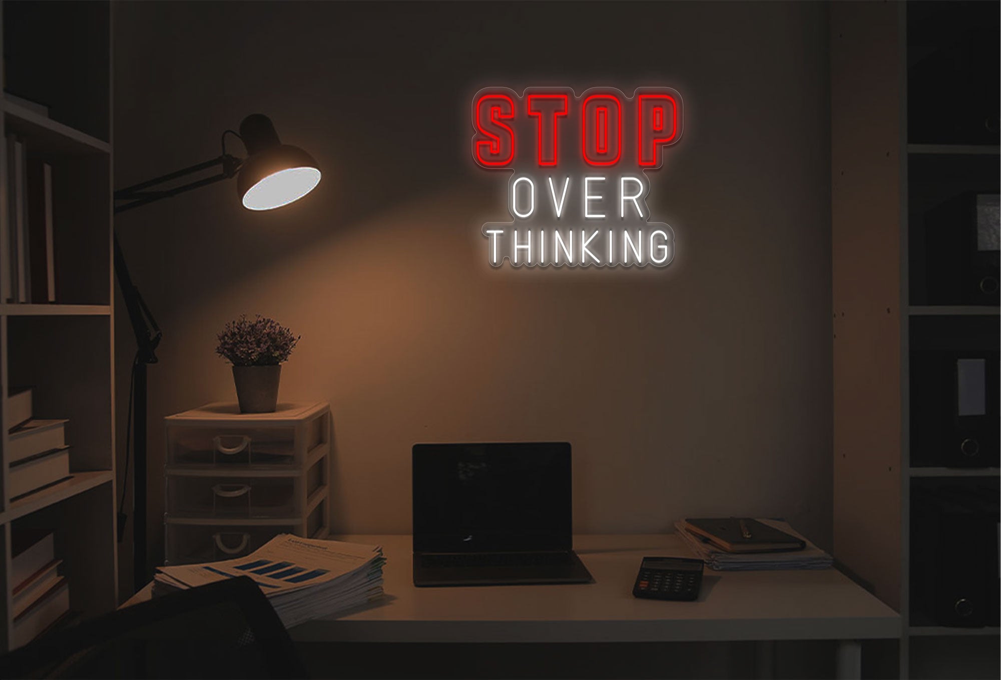 Stop Over Thinking LED Neon Sign